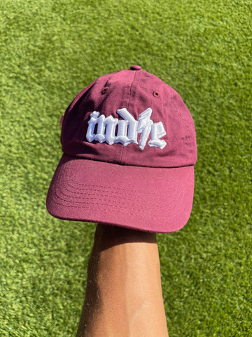 indie dad hat (maroon)