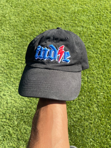 indie dad hat (black/blue/red)